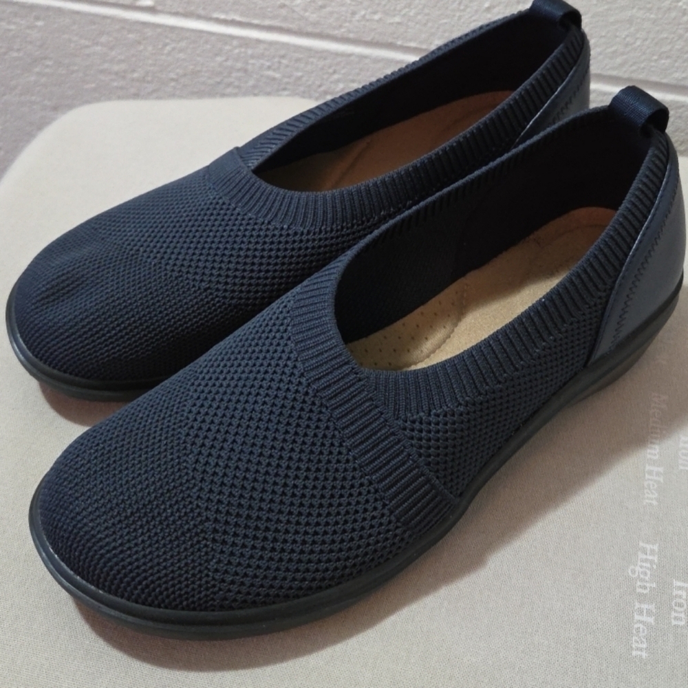 Clarks Sashlyn Womens Shoes Navy Size 8 - Picture 2 of 7